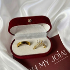 BOX ANILLOS DE PROMESA | BAÑO ORO 18K