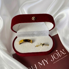 BOX ANILLOS DE PROMESA | BAÑO ORO 18K
