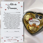 BOX ANILLOS DE PROMESA | BAÑO ORO 18K