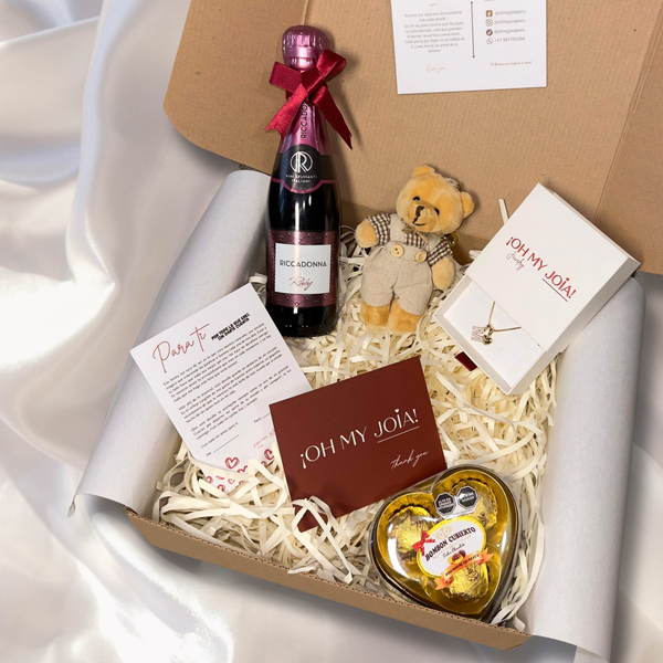 BOX ROMANCE | BAÑO ORO 18K (Collar + Riccadonna)