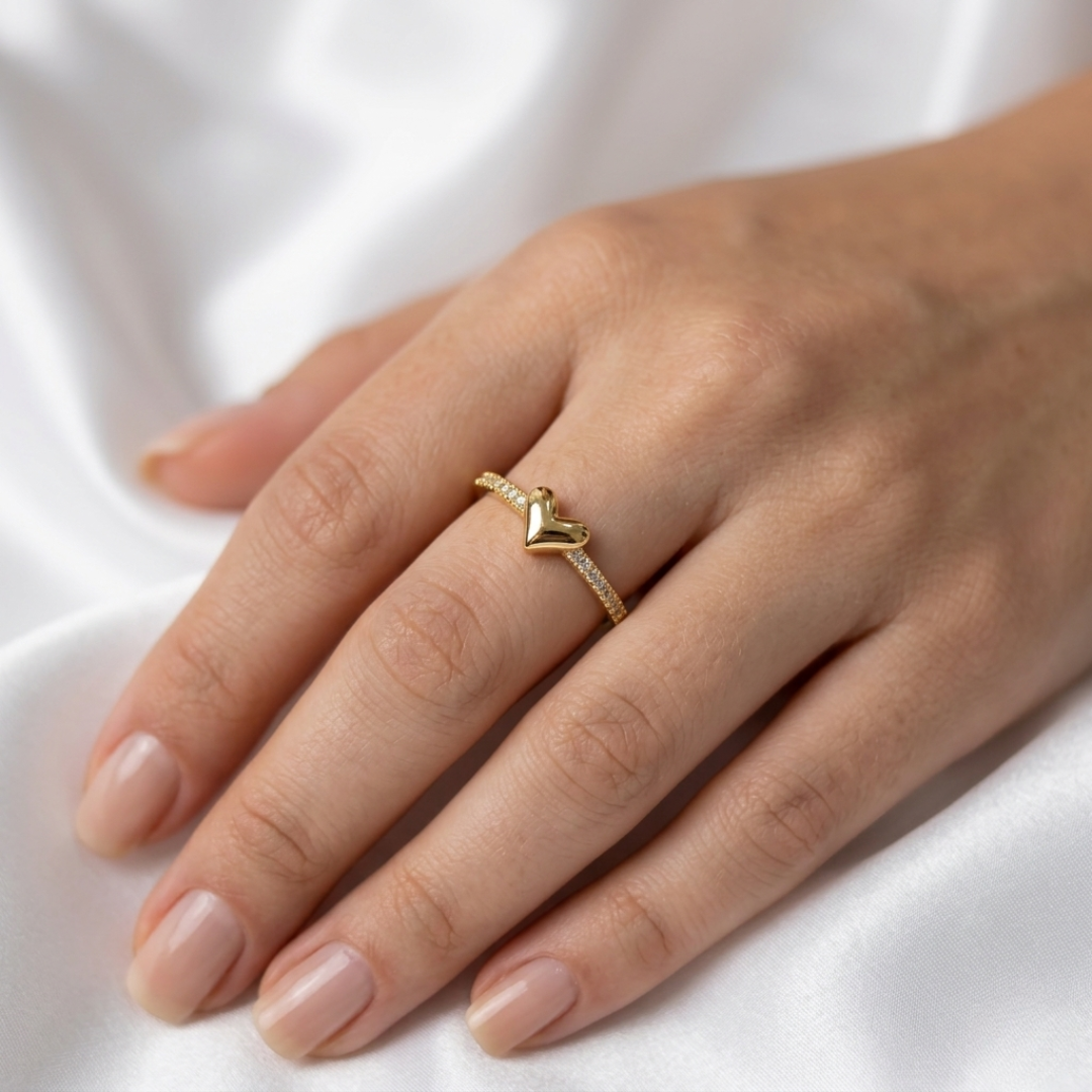 ANILLO CORAZÓN 🖤